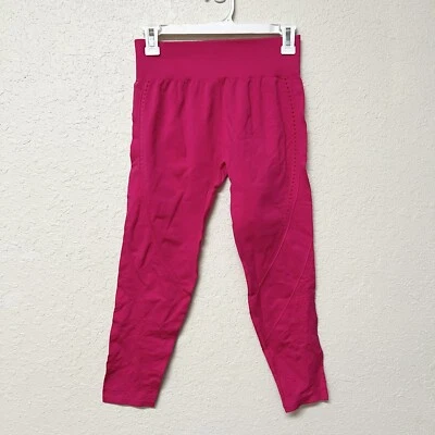NWT Fabletics Luciana Seamless High Waisted Capri Tight Size M Cosmo Pink - Image 1 of 4