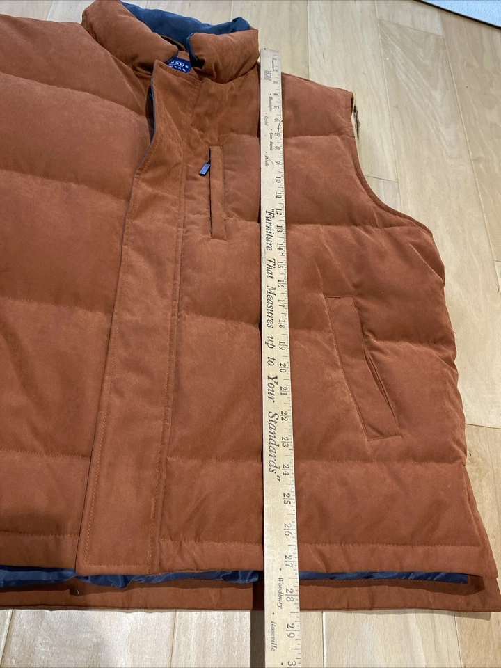 Abrigo Chaleco Consensus Ropa Exterior Adulto Talla XL Plumón Plumón Relleno Cremallera Completa Gamuza Foto 3 de 4