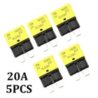 5Pack 20Amp Circuit Breakers ATC/ATO Blade Fuse Resettable Auto Car Boat Marine
