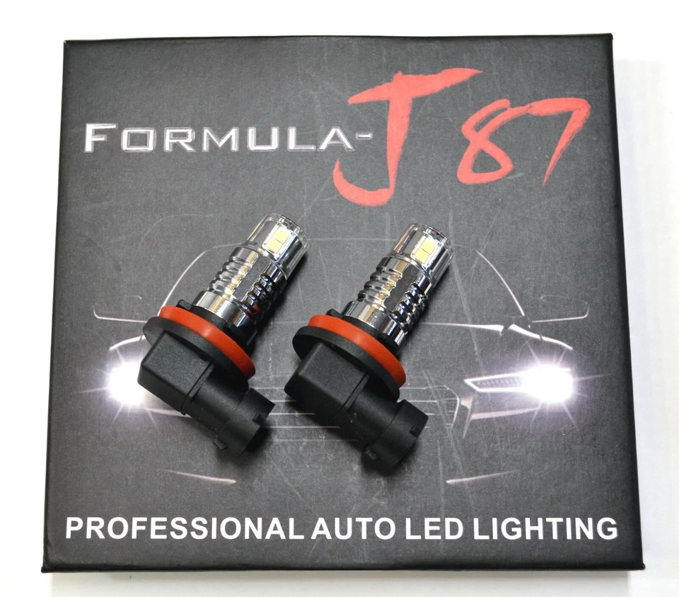 LED 20W H9 Blue 10000K Two Bulbs Head Light High Beam Replacement Stock Lamp Fit - Image 2 of 4