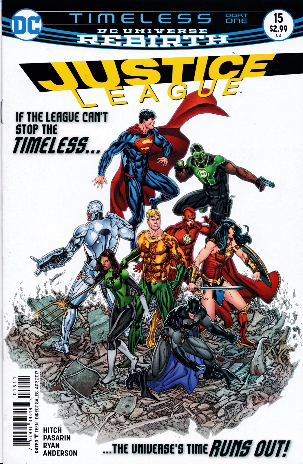 JUSTICE LEAGUE (2016) #15 - Cover A - DC Universe Rebirth - Back Issue