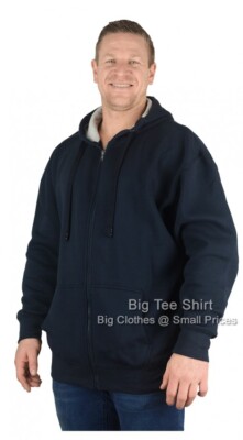 Big Mens Kam Note Zip Hoodie Sizes 2XL 3XL 4XL 5XL 6XL 7XL 8XL