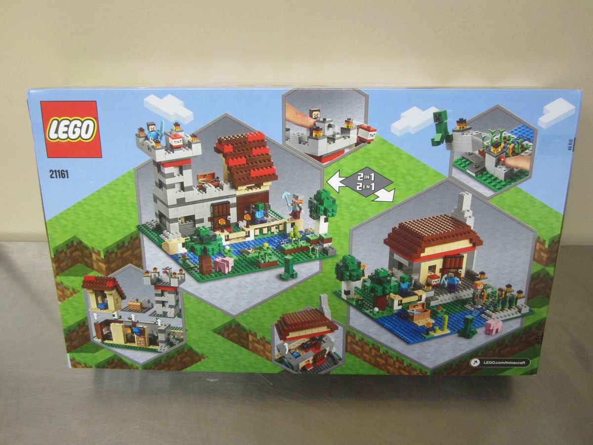 LEGO 21161 Minecraft The Crafting Box 3.0 Kit w/ Characters NEW