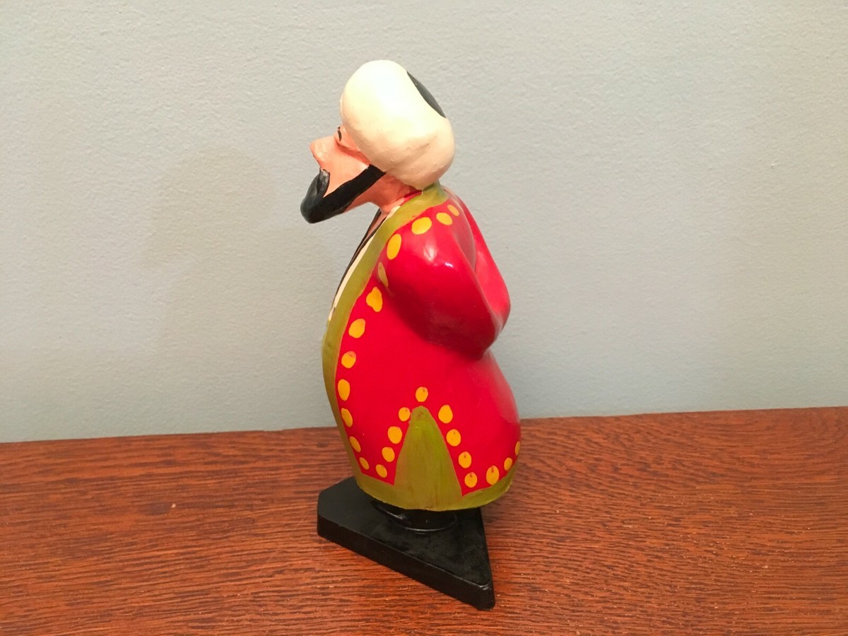 Vintage USSR Russian Hand Painted Wooden Folk Art Figurine | eBay display picture 1