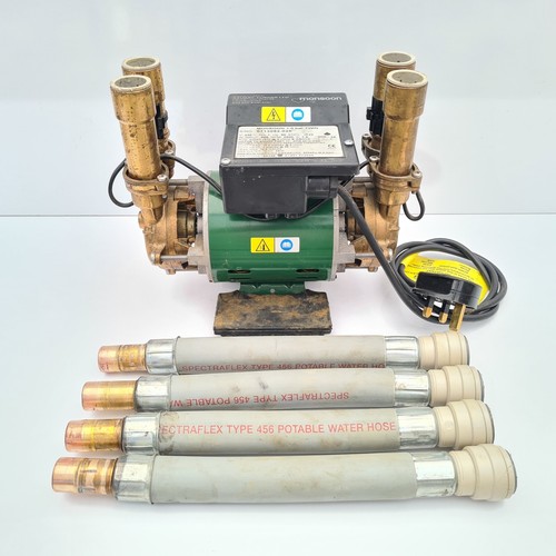 Stuart Turner Monsoon 1.0 Bar Twin Brass Positive Shower Pump 46346