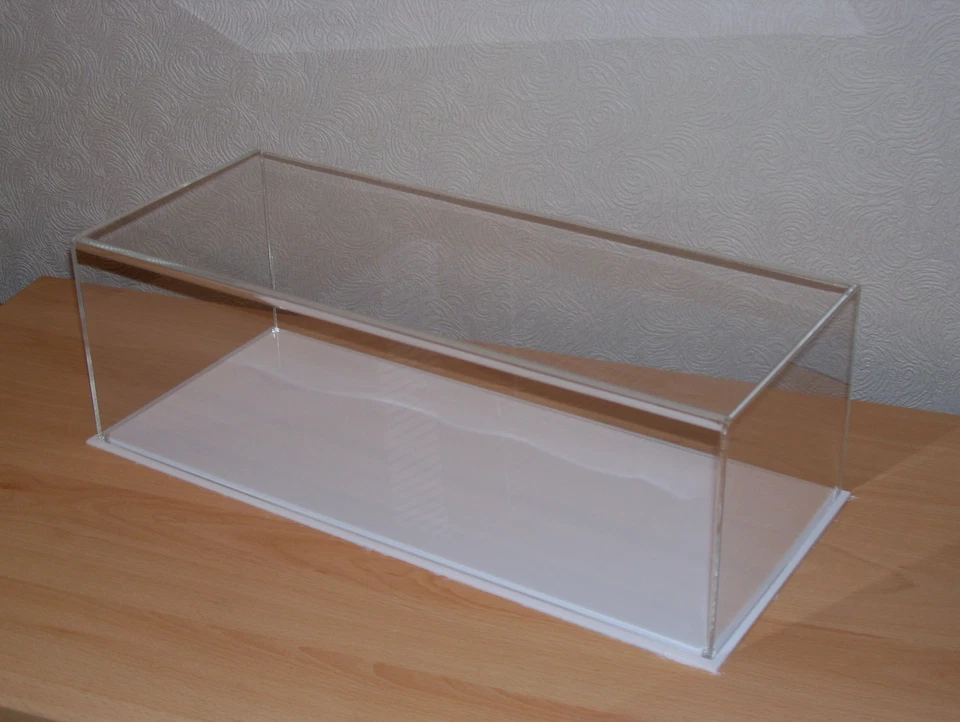 PERSPEX ACRYLIC MODEL DISPLAY CASE 495 x150 x 200 MUSEUM COLLECTOR