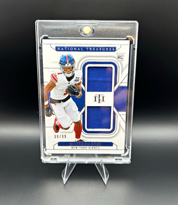 Panini 2024 National Treasures Malik Nabers RC Patch RDM-MNS /99 Giants
