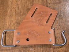 Vintage Webber Fast Draw Fishing Rod Belt Holder Cowhide Leather USA Made