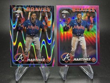 *2 Card Lot* 2024 Topps Chrome J.P. MARTINEZ Raywave/Pink