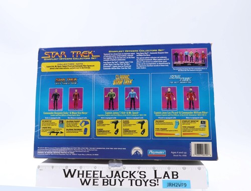 Starfleet Officers Collector's Set Star Trek 1994 Playmates Vintage NEW SEALED - Picture 2 of 6