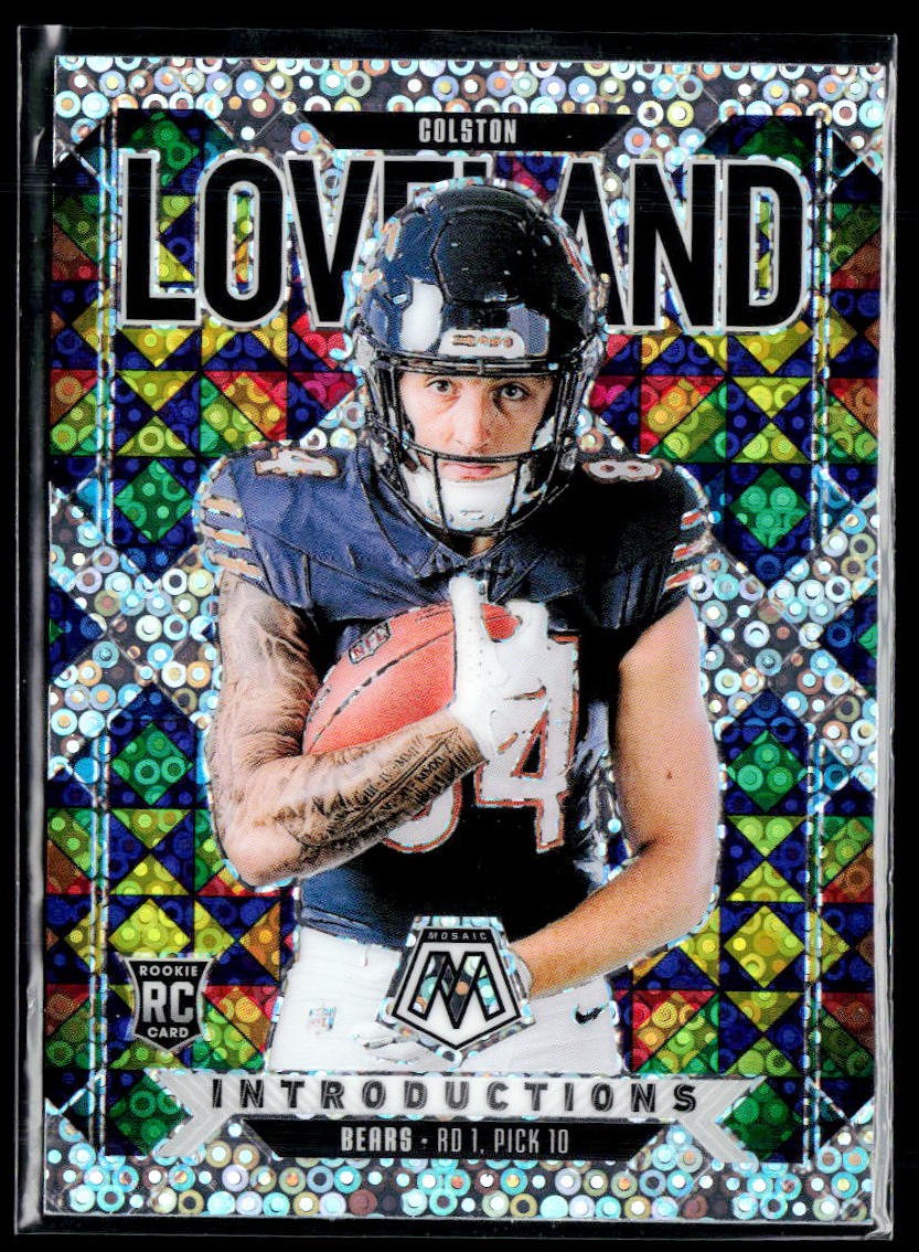 2025 Panini Mosaic #5 Colston Loveland Introductions No Huddle Silver