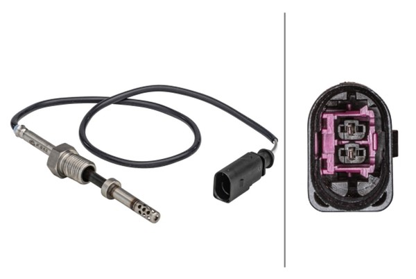 Sensor Abgastemperatur Hella 6PT 358 181-291 FüR Vw Crafter 30 35 Bus 50 Tdi-image