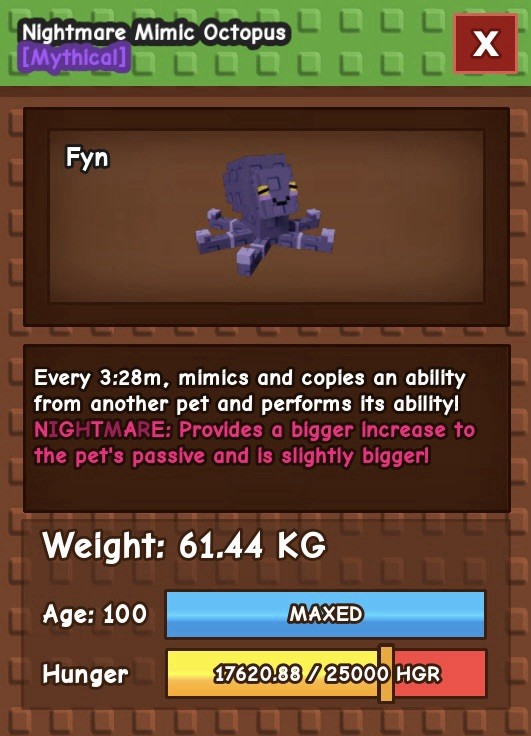 🌱Grow A Garden🌱 | 60KG+ HUGE NIGHTMARE Mimic Octopus 🐙 | Fast Delivery⚡️