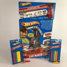 Hot Wheels Car Maker Workshop -NEW- 2 Pkgs Wax Sticks & Mold Pack FREE SHIPPING