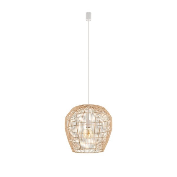 HäNgelampe Wohnzimmer Bambus Natur Ø43 Cm Modern E27 Pendelleuchte Esstisch-image