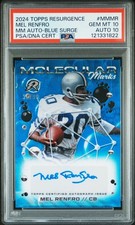 2024 TOPPS RESURGENCE MOLECULAR MARKS AUTOS MEL RENFRO 39/99 PSA 10 AUTO 10