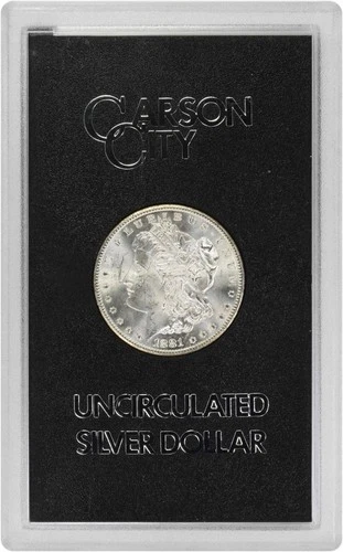 1881-CC Morgan Silver Dollar Brilliant Uncirculated GSA Holder Hard Pack #131