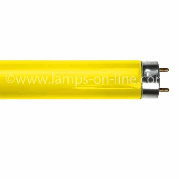 YELLOW  FLUORESCENT TUBE LT18W/016 2FT T8 18W - Image 2 of 2