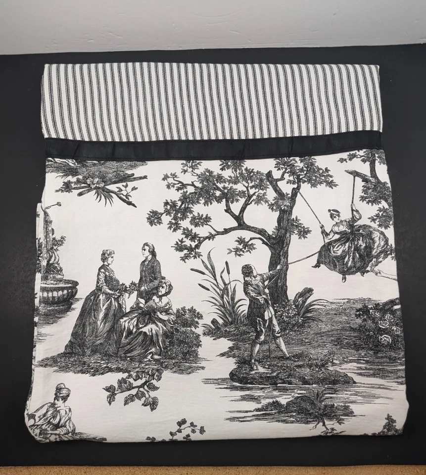 Cortina de chuveiro Waverly French Country toile & listrada 68" de comprimento x 70" de largura - Imagem 2 de 4