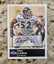 2010 Topps Magic Ray Lewis Auto *Short Print Of 15 Copies* Baltimore Ravens NFL