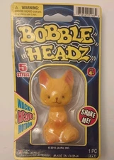 Cat Flocked Bobble Headz Bobblehead Ja-Ru Toys 2010 New Sealed