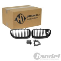 Diederichs Sport KÜHlergrill Nieren Schwarz Glanz Passend FüR BMW 5Er F10 F11