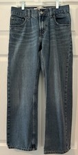Levi's 505 Boys' Straight Jeans 14 REG W27 L27 Blue Denim Regular Fit