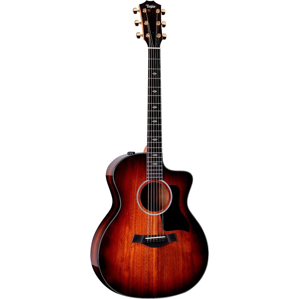 Taylor 224ce-K Deluxe Koa Grand Auditorium - Ráfaga de borde sombreado Foto 2 de 4