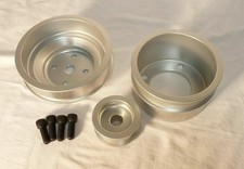 Billet Aluminum Serpentine Underdrive Pulley Set Sbf Ford Sb Windsor V8 302 351w