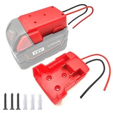 Power Wheel Adapter Compatible with Milwaukee 18V Battery Dock Power Mount Co...
