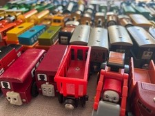 2x Thomas Tank  Friends Wooden Railway Trains Children  s Gift Trains