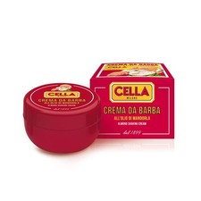 Cella Milano Classic Italian Almond Shaving Cream 5.25 Ounce Pack of 1 , Red