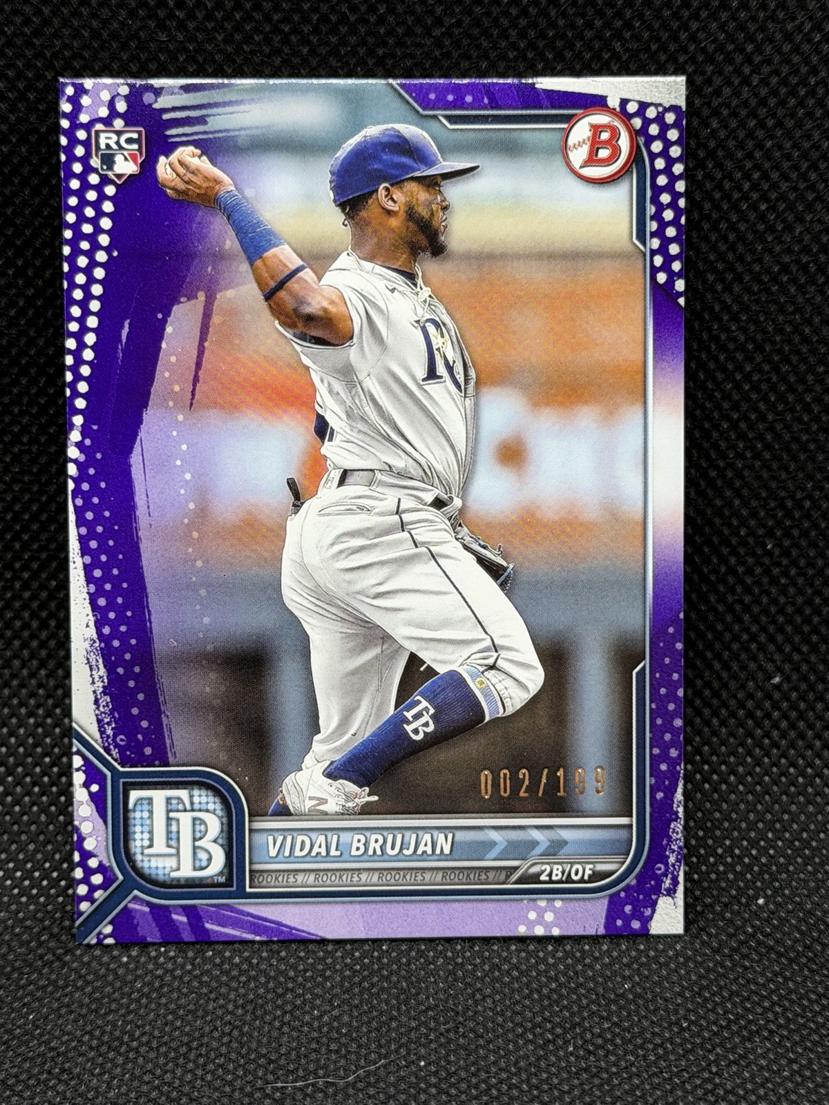 2022 Bowman - Vidal Brujan #71 Purple Pattern Border /199 (RC)  26-332