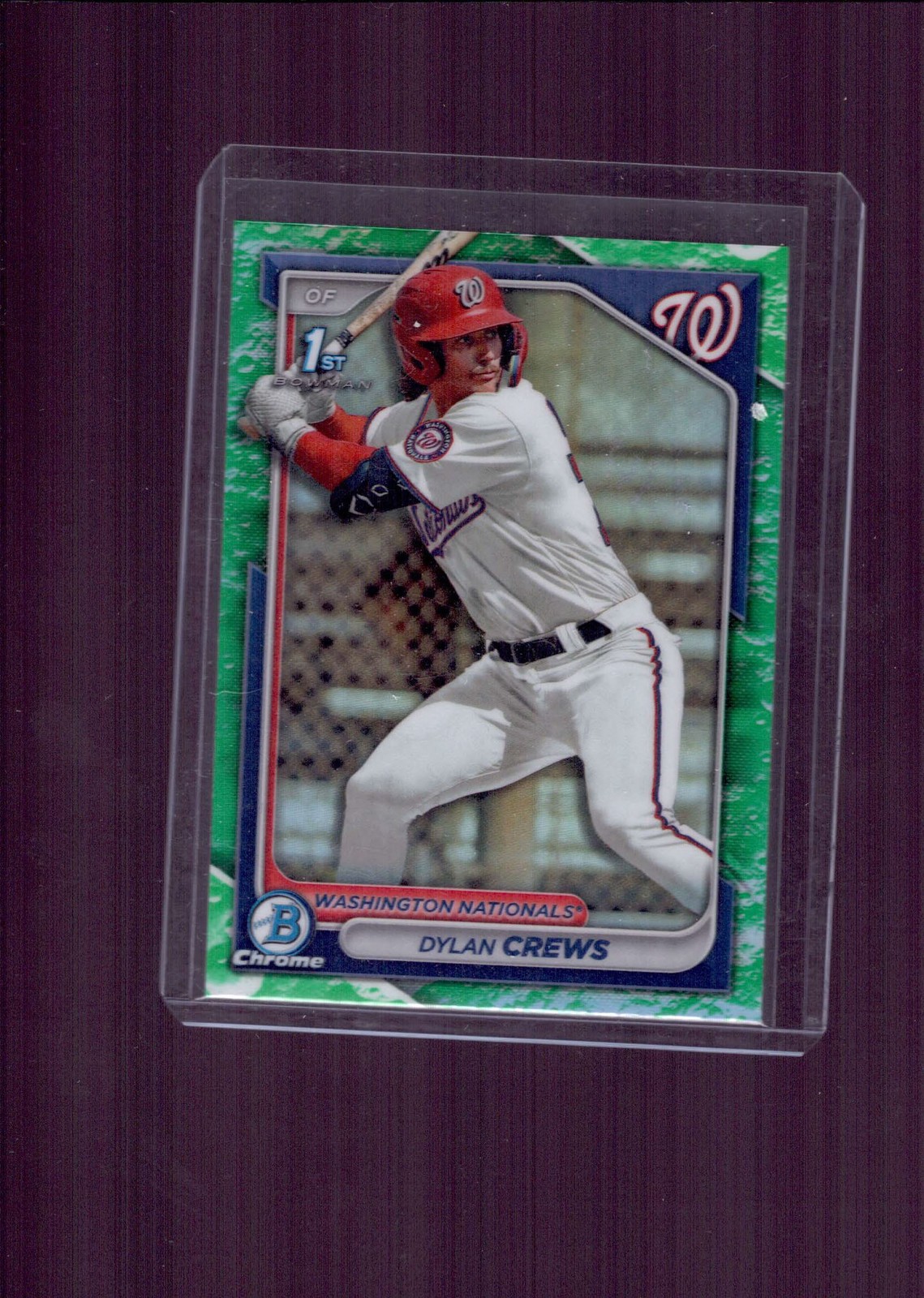 2024 Bowman #BCP-23 Dylan Crews Chrome Prospects Lunar Glow Refractors