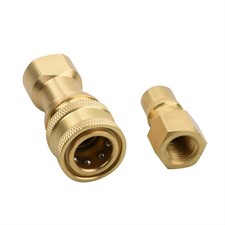 1 Set 1/4" Quick Disconnect Coupler Valve For Carpet Cleaning Wand Truck Mount