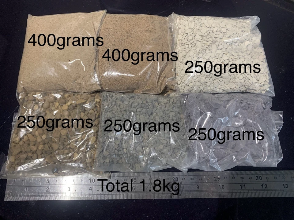 Miniature Basing Material Kit & Terrain (over 1.8kg) Warhammer/ Railways/warlord