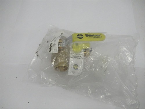 Webstone H-50615W , 1-1/4" Sweat Brass PRO-PAL Full Port Ball Valve W/ Drain