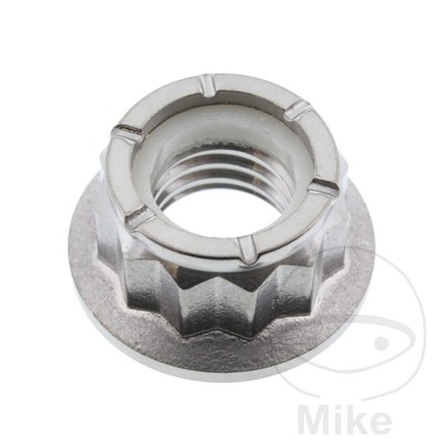DADO RUOTA POLARE Piaggio Variomatico Dado con Flangia, M10x1,25 mm per