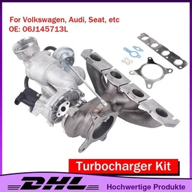 Abgasturbolader Mit Dichtung Turbolader 06J145713L Für Seat Audi Q3 Skoda VW NEU