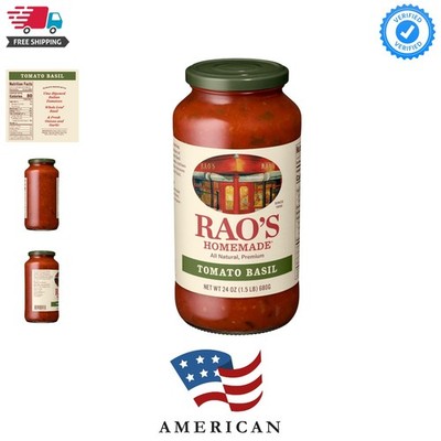 Rao's Homemade Tomato Basil Sauce Made with Italian Tomatoes, 24 oz