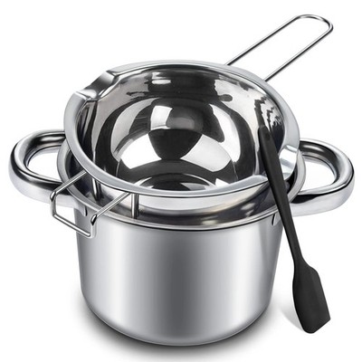 600ml/0.5QT Double Boiler Pot with 1.5QT Stainless Steel Pot Melting Pot