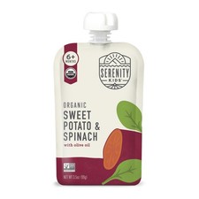 Organic Spinach Baby Pouches No Added Sugar 3.5 Oz 12 Pack