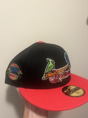 Exclusive Captain Planet St Louis Cardinals New Era 59Fifty 7 3/8 Hat 125th New