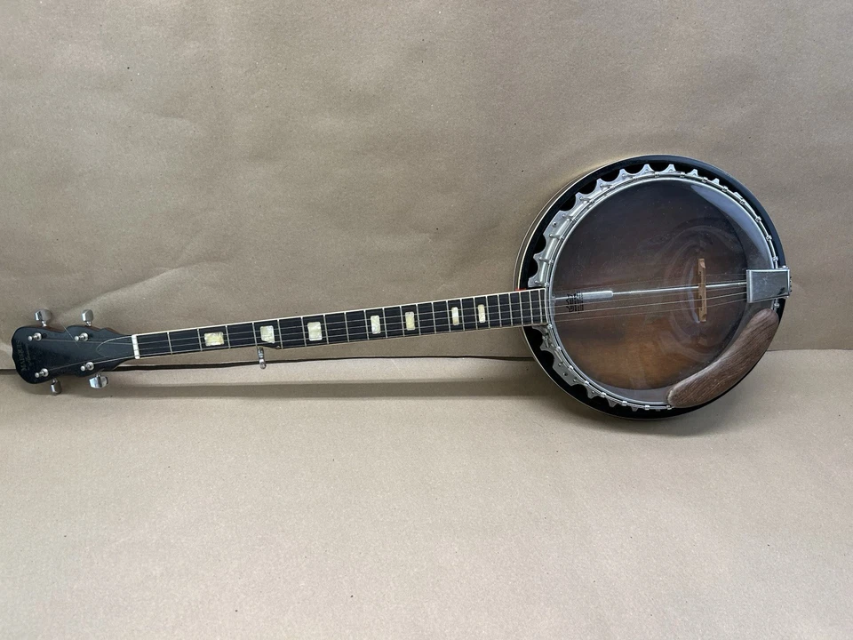 Vtg Harmony  Marquis H409 Double Eagle 5 String Banjo Closet Find Never Played - Image 2 of 4
