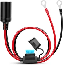 Nilight Female Cigarette Lighter Socket to O ring Harness 