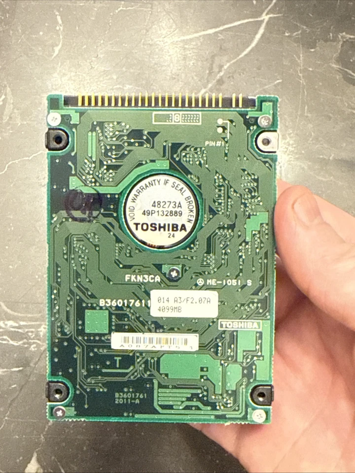 4.1GB Toshiba Laptop Hard Drive MK4006MAV 2.5” IDE 4099MB Tested PATA HDD Rare - Image 2 of 3