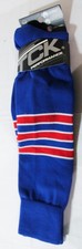 TCK Men's Elite Striped Performance Baseball Socks BM7 Blue Medium NWT