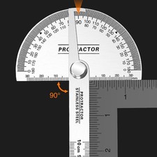 Premium Stainless Steel Angle Finder Protractor Ruler for Professionals