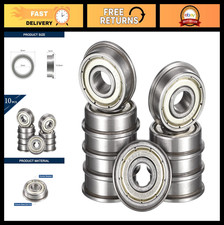 Miniature Flanged Ball Bearings 3mm ID x 9mm OD x 5mm Width, Double Shielded, 10