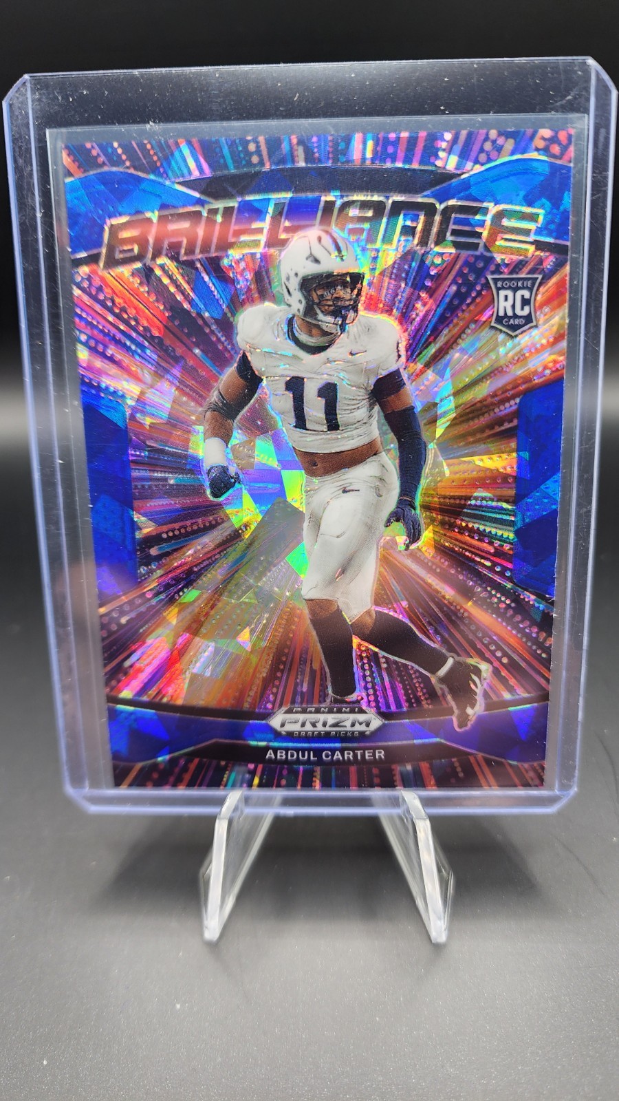 2025 Panini Prizm Draft Picks #1 Abdul Carter Brilliance Blue Ice #/149